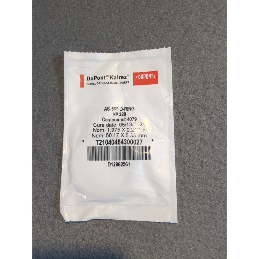 Dupont Kalrez,‎ K #329 O-Ring Compound 4079, 1.975" X 0.210"